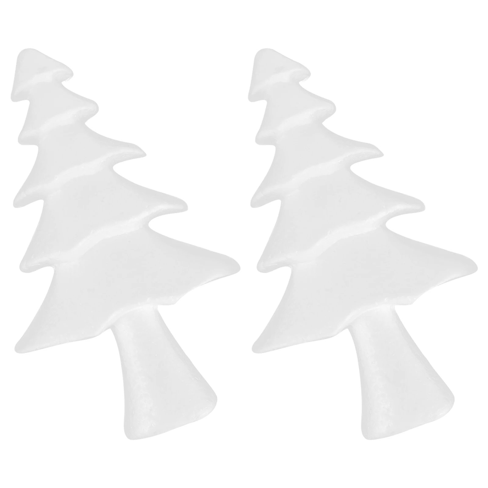 

2 Pcs Simulation Bubble Christmas Tree White Decorations Material Desktop Foam Handmade Ornament Child Xmas Ornaments