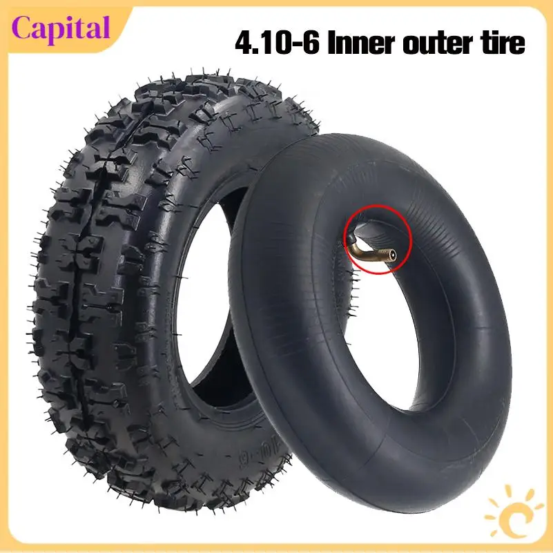 

Front 4.10-6 Rear 13x5.00-6 Inner Tube Outer Tyre for 47cc 49cc Small ATV Go Kart Mini Quad Bike Snowmobile Parts