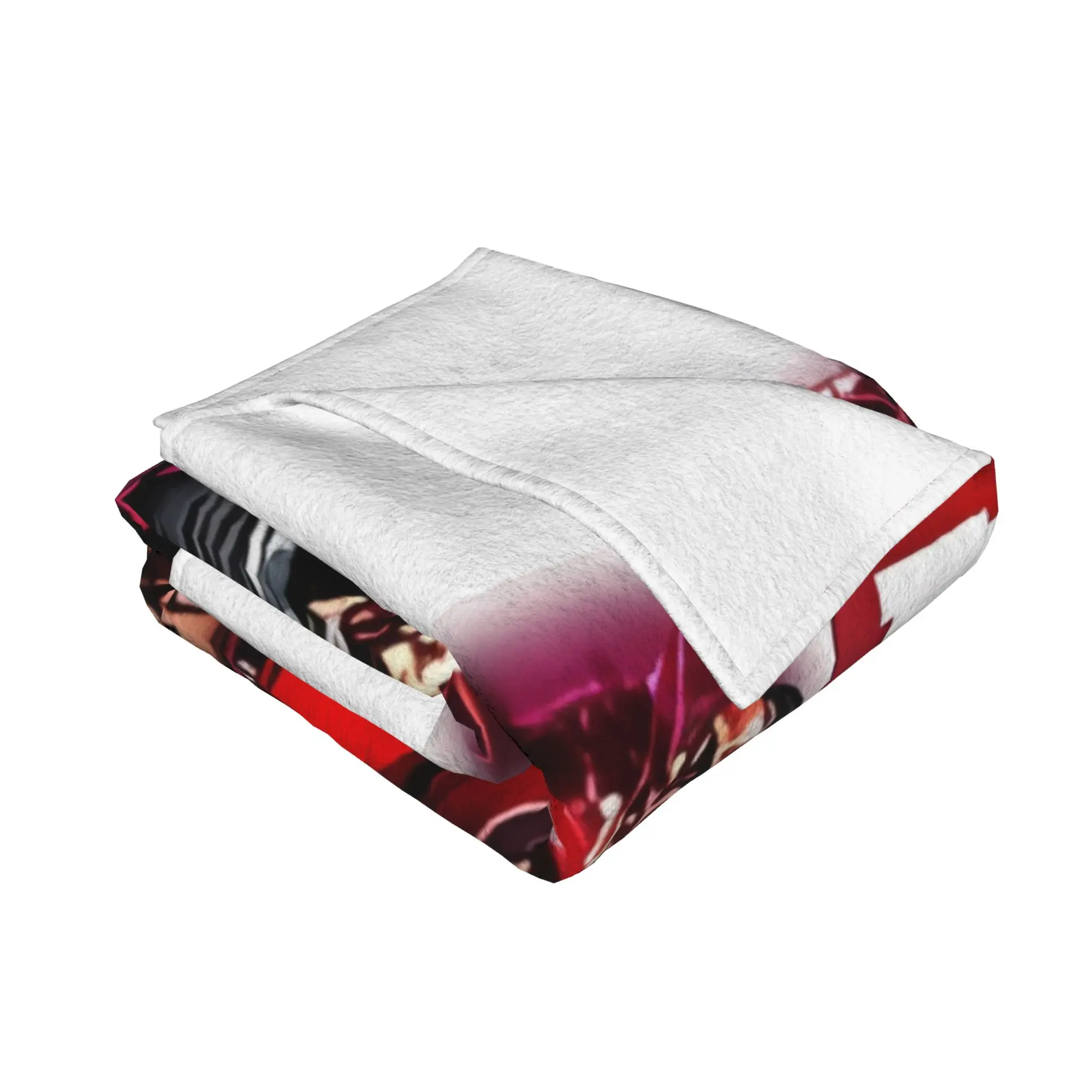 1PC home Cute Room Decor Lil Bootleg red Blanket Throw Blanket Rapper Lil Baby Novelty Warm Blanket All Season