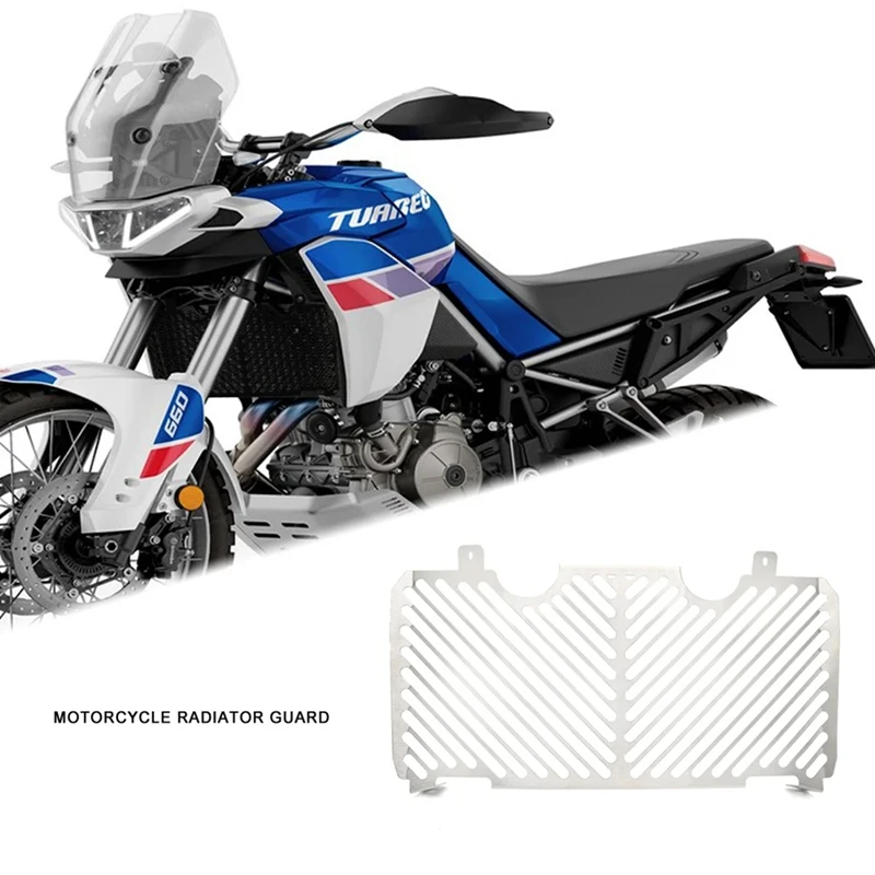 1 Piece Motorcycle Radiator Accessories Grille Cover Protector Grill Protection For Aprilia Tuareg 660 2022 (Silver)