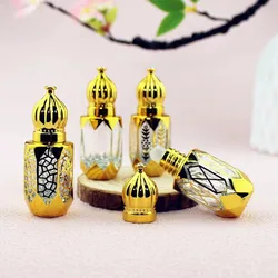 10/30pcs Essential Oil Roll On Bottles 3ml 6ml Glass Roller Bottles Empty Refillable Bottles Perfume Containers Sample Test Vial
