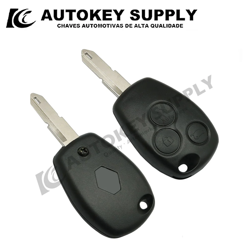 

Autokeysupply AKRNS209 3 Buttons Remote Key With Blade (Ne73) For Renault