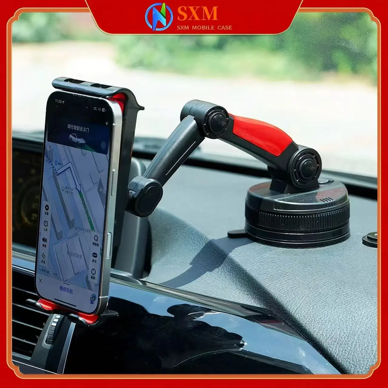 

New multifunctional car car mobile phone holder enlarged suction cup joint tablet car mobile phone holder navigation