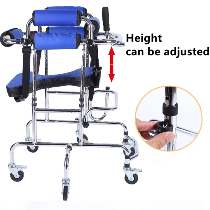 Child Walker Assist Lower Limb Training Walking Standing Frame Walking Stick Rehabilitation Shelf Device for Children Kid Walker