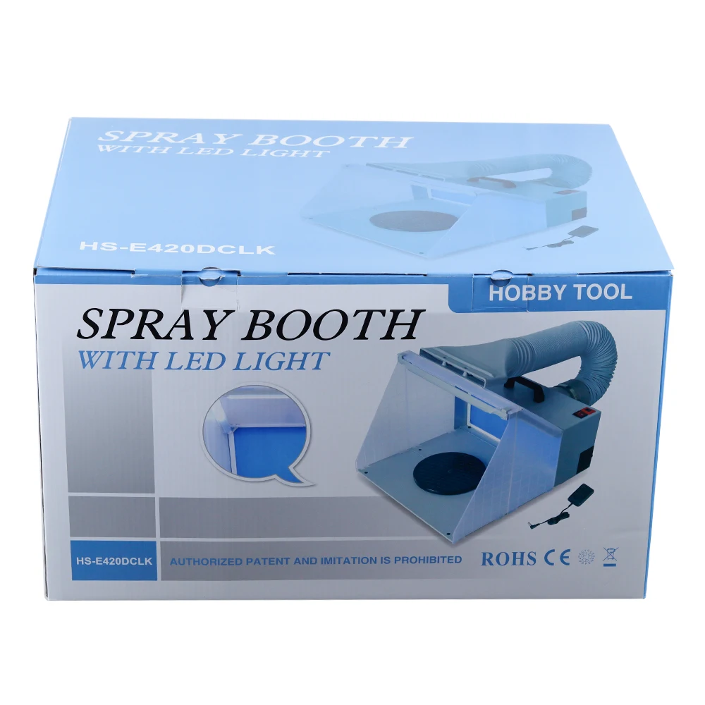 Model Coloring Sturdy Spray Booth Exhaust Fan Baking Paint Sealing Exhaust Fan Suction Spray Paint Box Workbench AC 100-240V