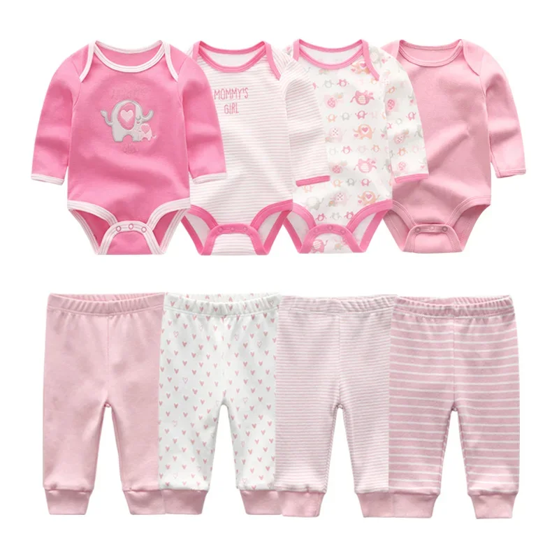 Autumn Baby Girl Clothes Cotton Bodysuits+Pants Winter Clothing Sets