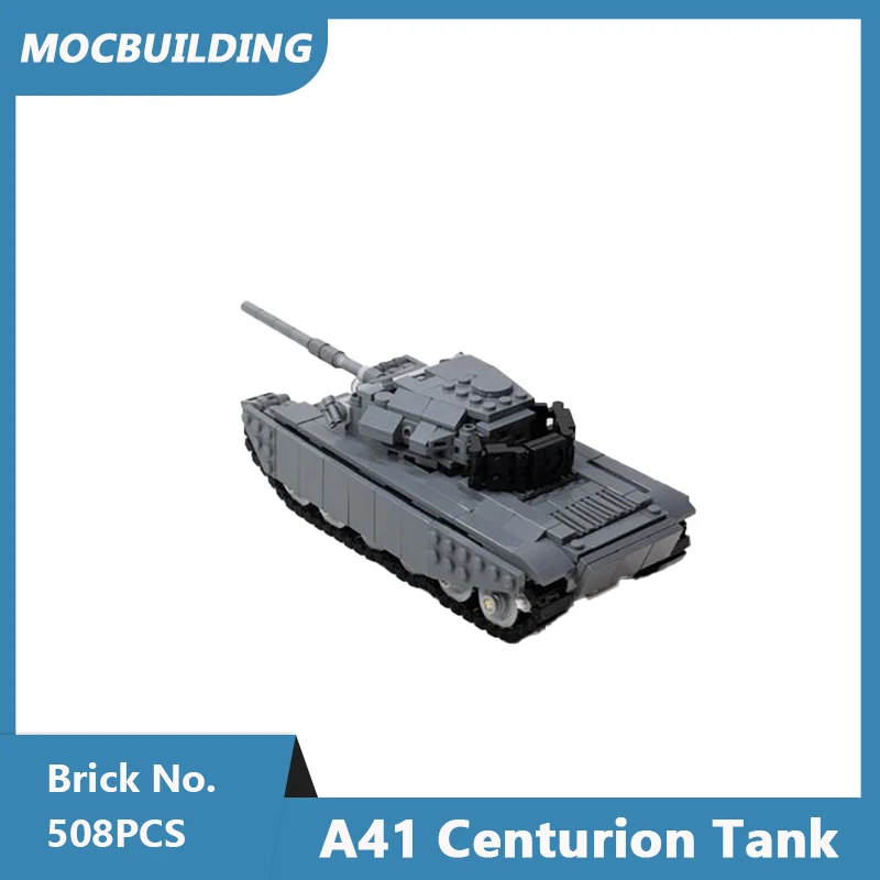 MOC Building Blocks A41 Centurion Tank DIY Assembled Bricks Military Weapon Creative Educational Collect Toys Xmas Gifts 508PCS