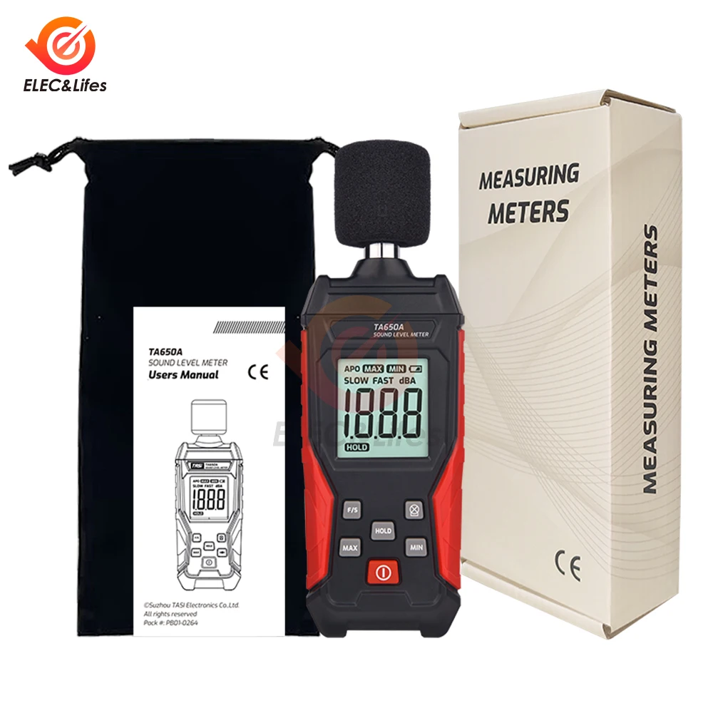 TA650A High-precision Noise Meter Household Volume Measurement Sound Detector Decibel Detector 30.0-130dba