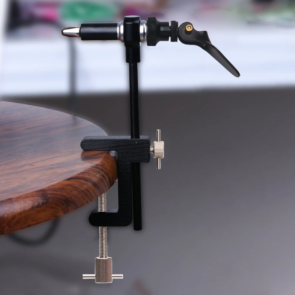 Vampfly 360 ° Drehbarer C-Klemmen-Fliegenbindestock mit gehärteten Stahlbacken, Fliegenbindestock-Werkzeug für Trocken-, Nassfliegen, Minnows, Streamer und Forellenfischen – Detail 6