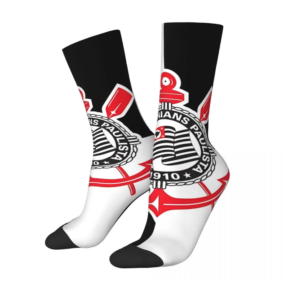 Lustig glücklich meine Stadt, meine Farben Herren socken Retro Harajuku Corinthians Hip Hop Neuheit Muster Crew verrückte Socke Geschenk gedruckt