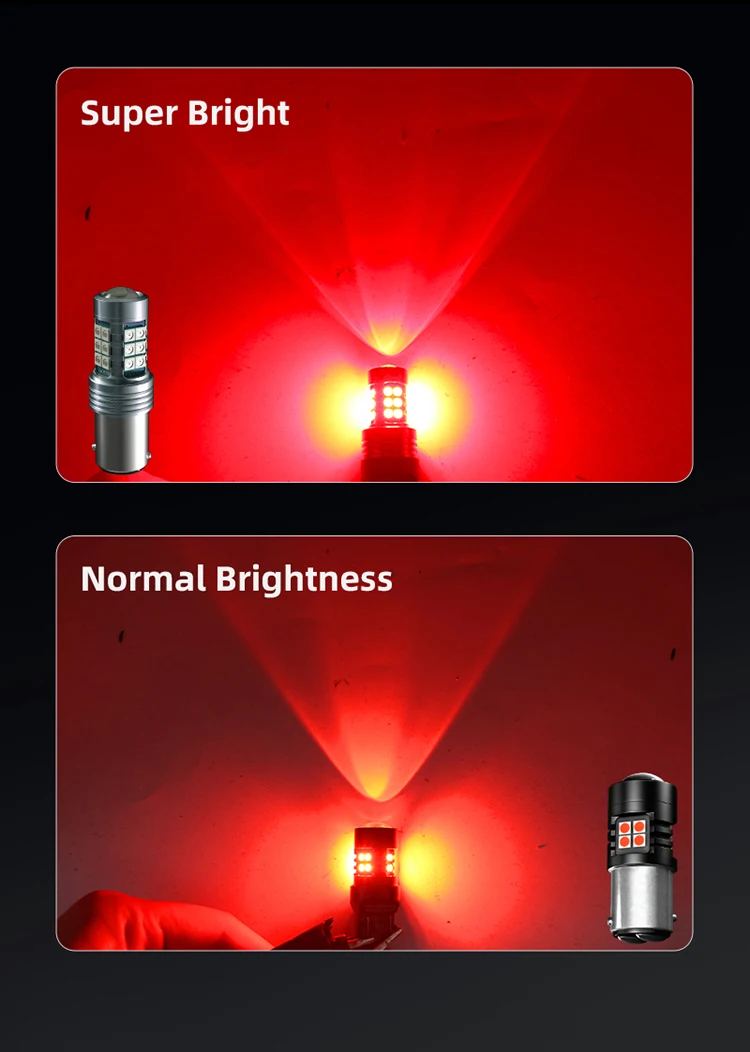 2×LED Brake Stop Lights Blubs Red No Error For BMW 1-Series E81 E87 E82 E88 F20 F21 Coupe Convertible 125i 135i 116i 130i 120d