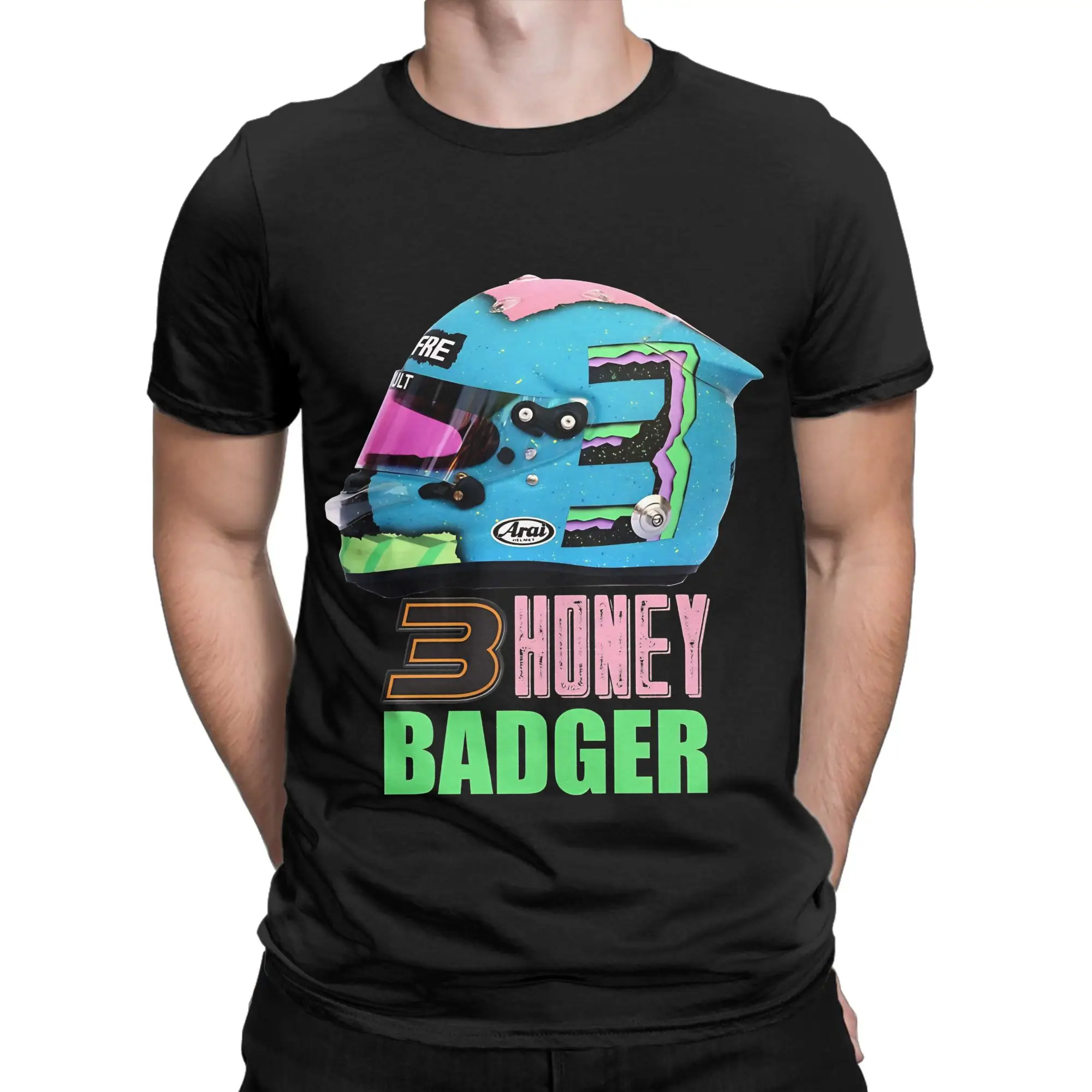 Daniel Ricciardo Funny 100% Cotton T-Shirt Daniel Ricciardo Tops Tees For Men
