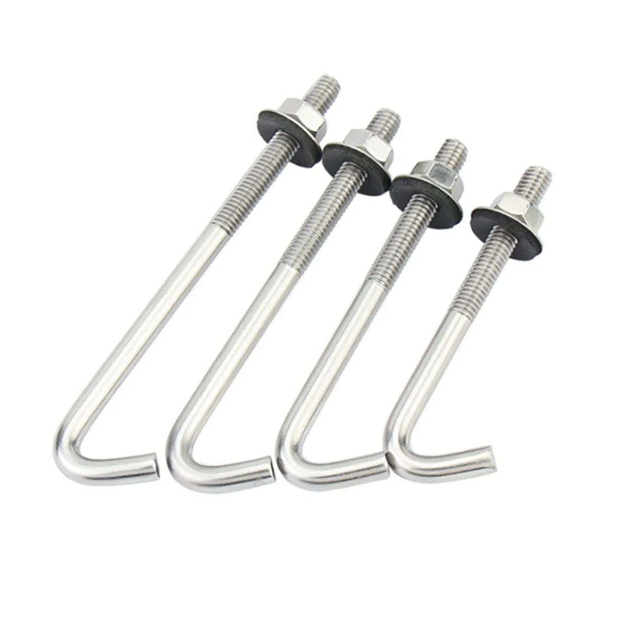 

304 Stainless Steel Irregular Bolt Square / Circular / Right Angle Corrugated Hook Nail M5M6