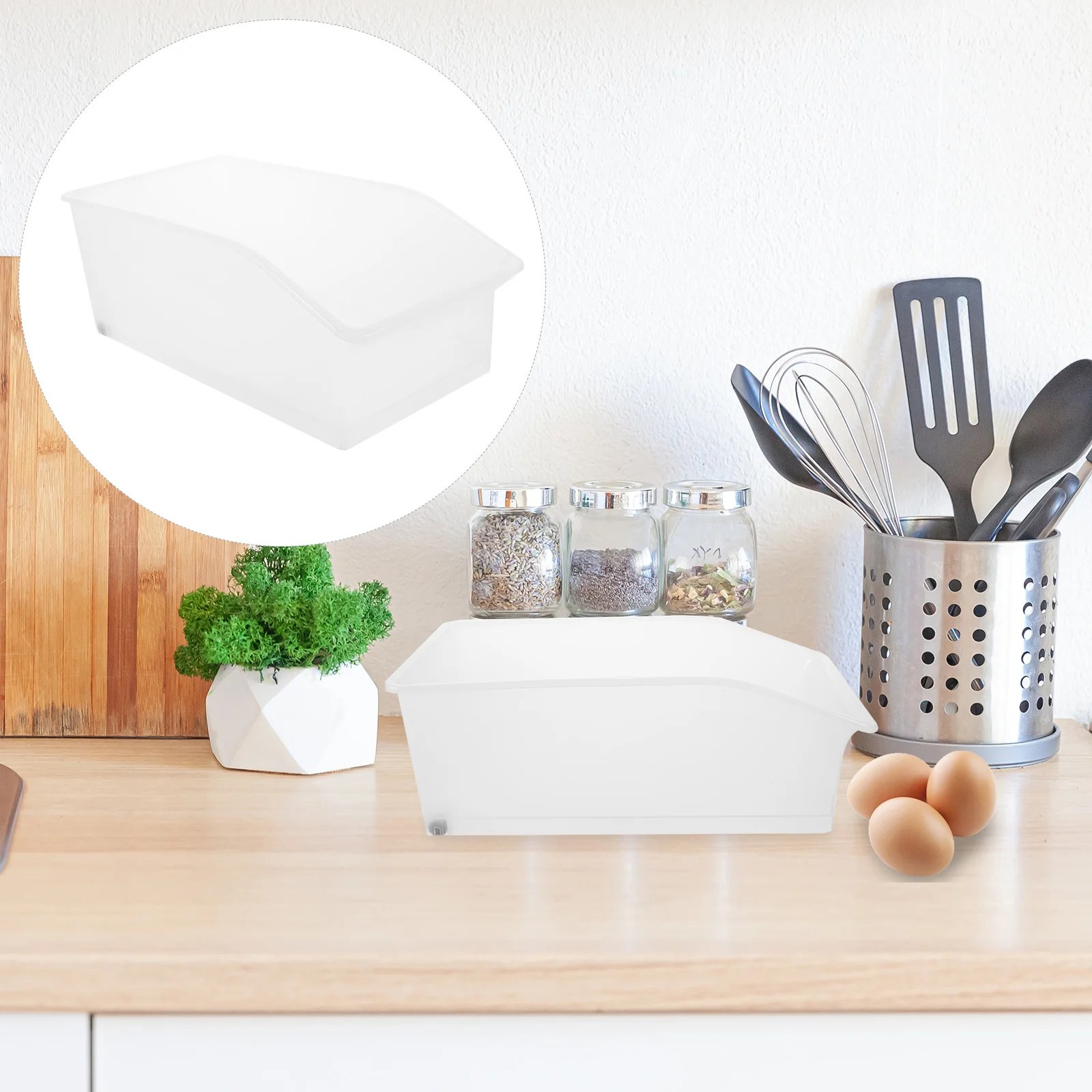 

Pull-out Egg Storage Basket Portable Refrigerator Clear Plastic Mini Fruit Containers for Fridge