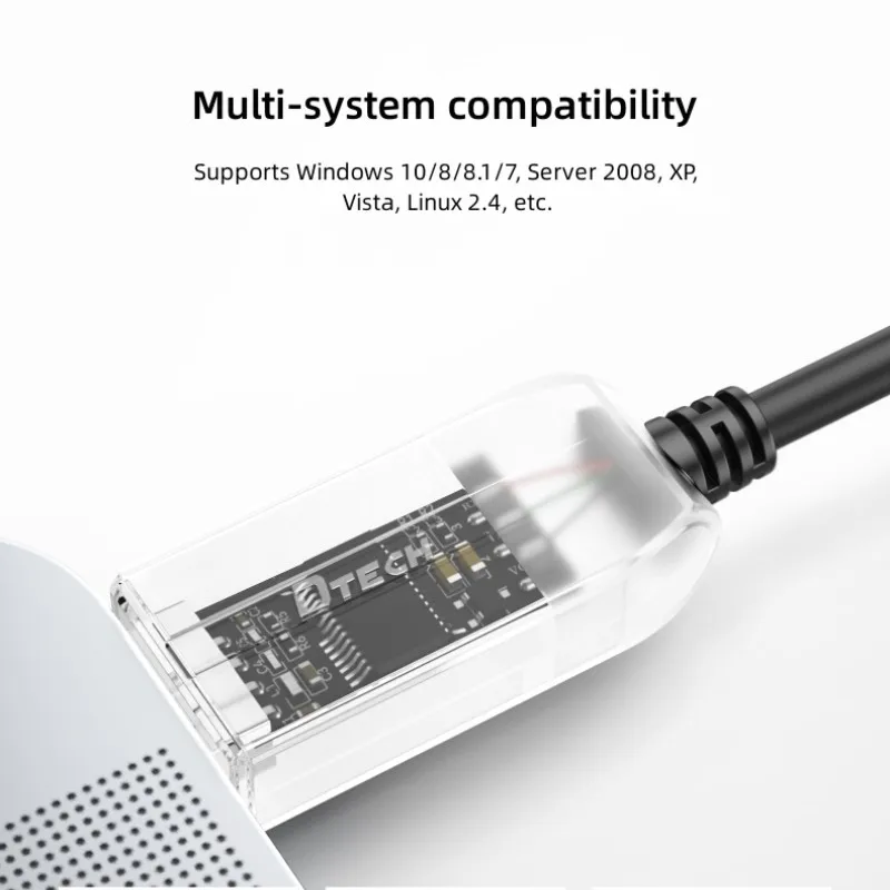 DTECH IOT6552 Cable serie USB a a a UART TTL 3,3 V de 3 pines de alta velocidad de 1 m con luz indicadora