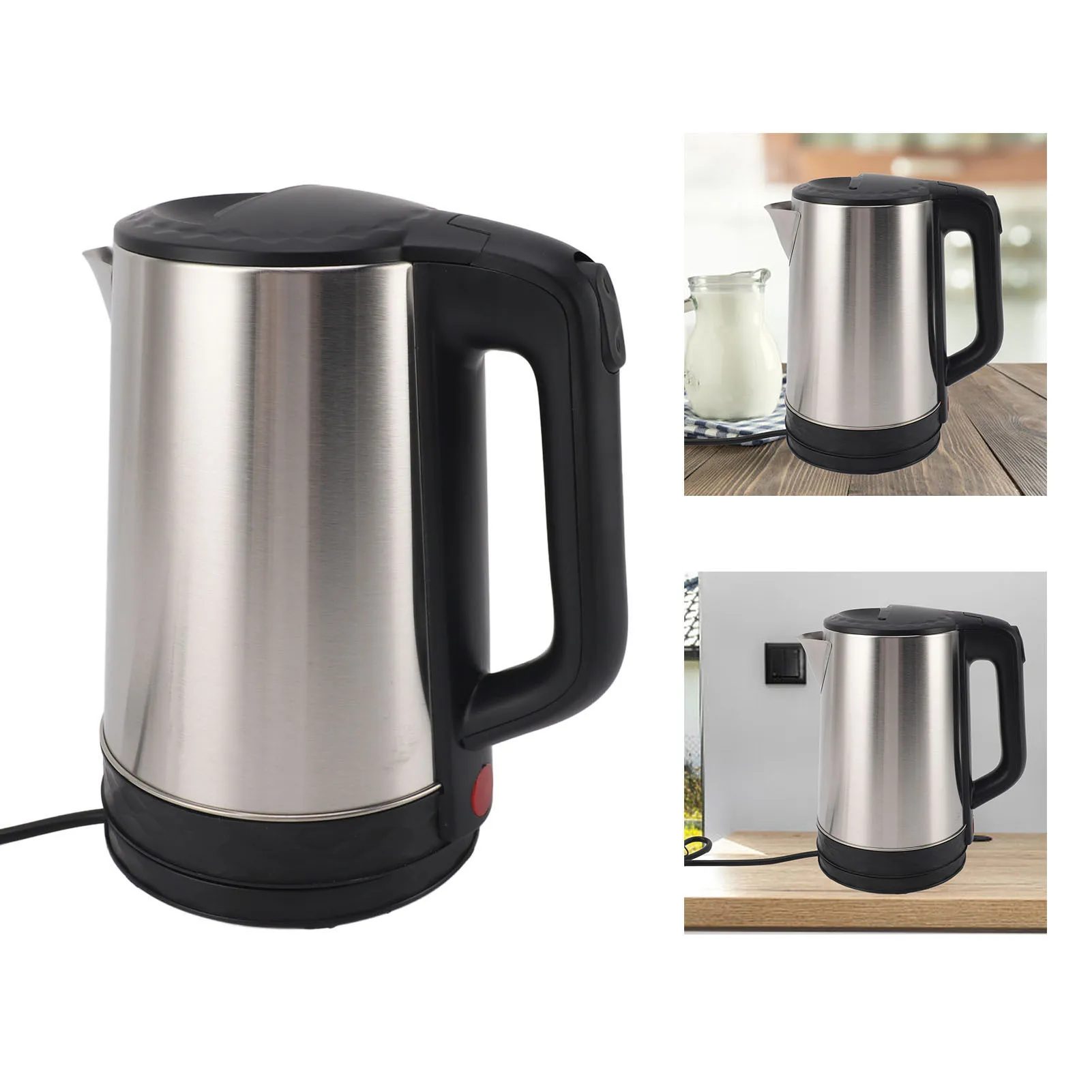 2.3L الفولاذ المقاوم للصدأ غلاية كهربائية 1800 واط سريع الغليان السيارات اغلاق غلاية الماء الساخن المحمولة غلاية التدفئة للشاي القهوة