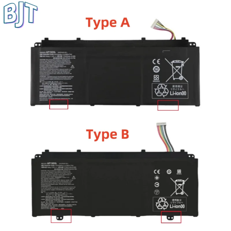 

11.55V 53.9Wh New AP15O5L AP1505L AP1503K AP15O3K Laptop Battery for Acer Aspire S 13 S5-371 S5-371T Chromebook R13 CB5-312T