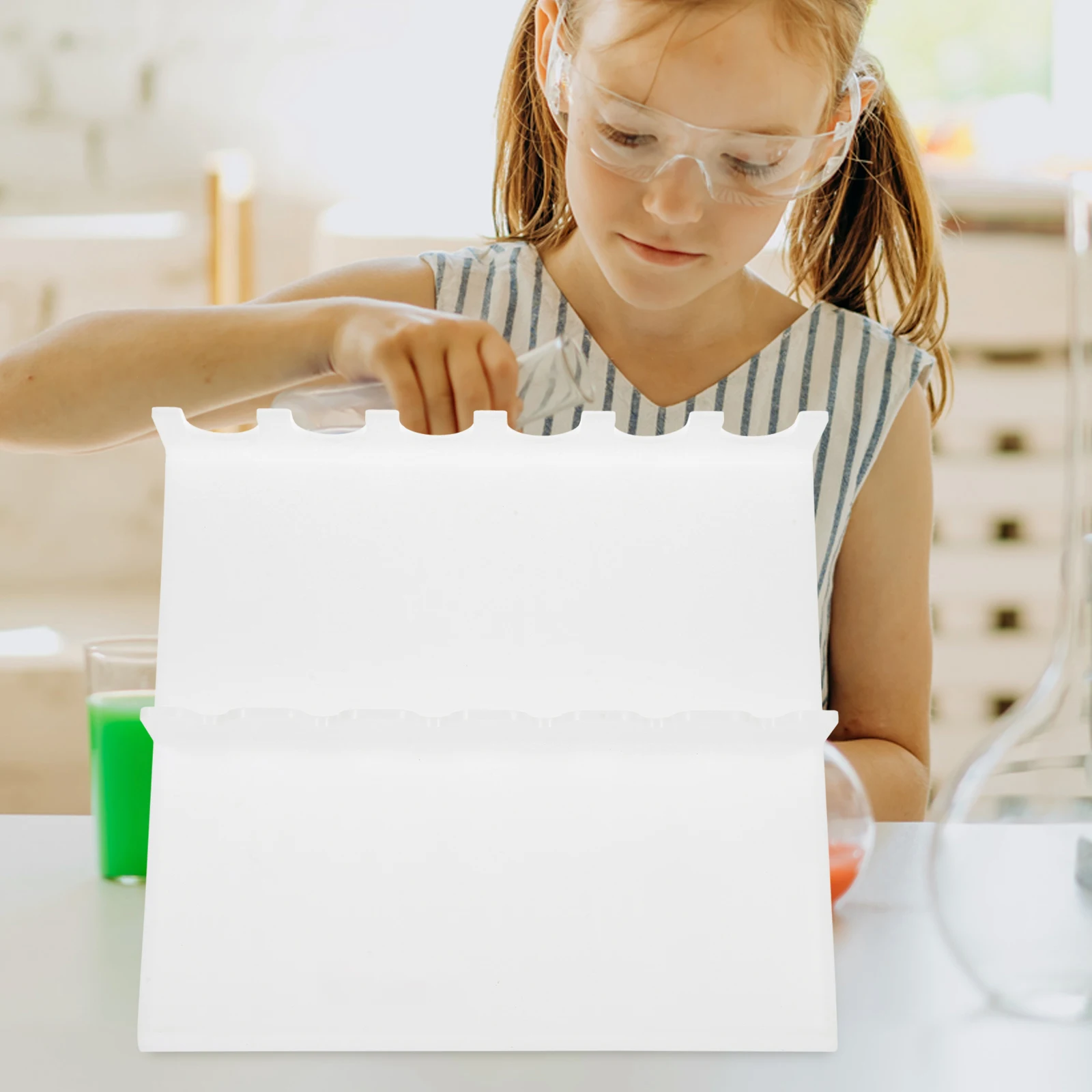 

Laboratory Plastic Pipette Stand Durable Stable Holder Portable Linear Rack for Multiple Pipettes Efficient Storage