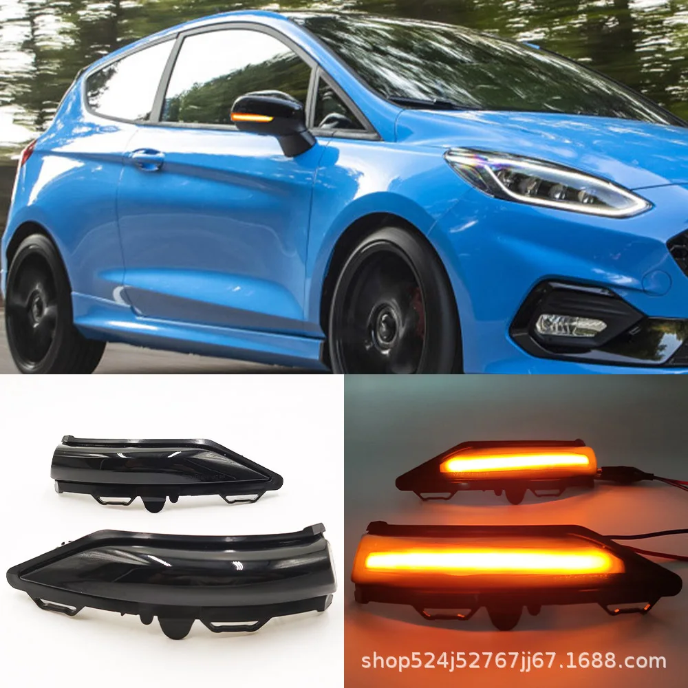 

Suitable for Ford Fiesta MK8 2019+rearview mirror water flow direction LED indicator dynamic yellow light