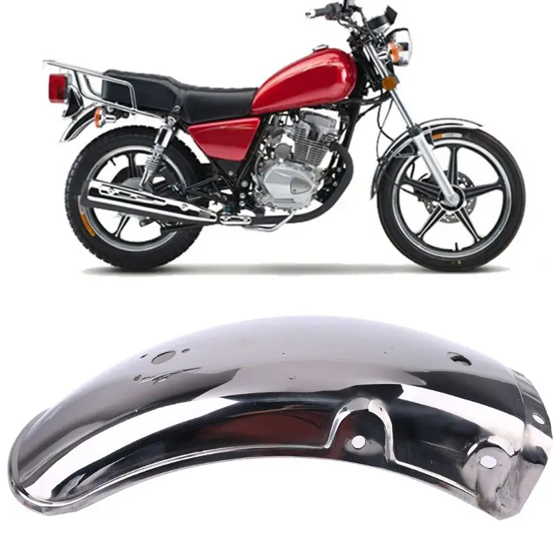 Stainless Steel Motorcycle Rear Fender Flares Mud Flaps Mudguard Splash Guard for Suzuki GN125/GN250