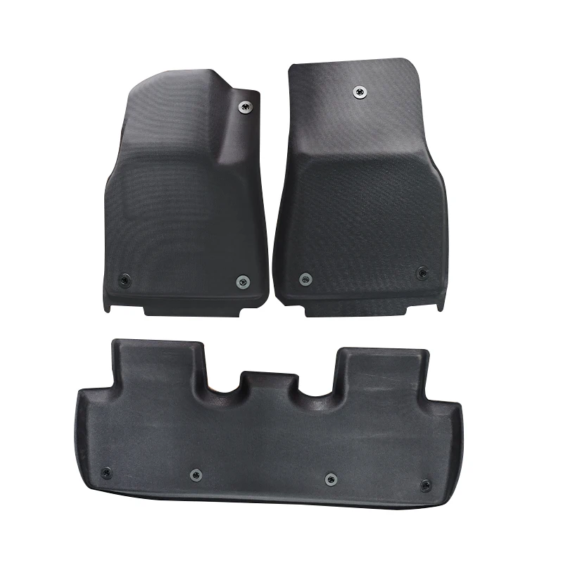 Suitable for Tesla 2021-2024 Model Y Meniscus XPE Floor Mats (Right-Hand Drive, Large Panel with Pedals) Automotive Floor Mats