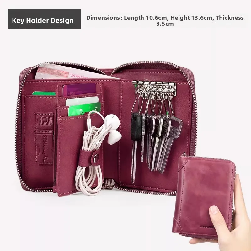 men's-key-holder-wallet-card-holder-driver-license-integrated-short-zipper-genuine-leather-style-2026-new-model-wallet