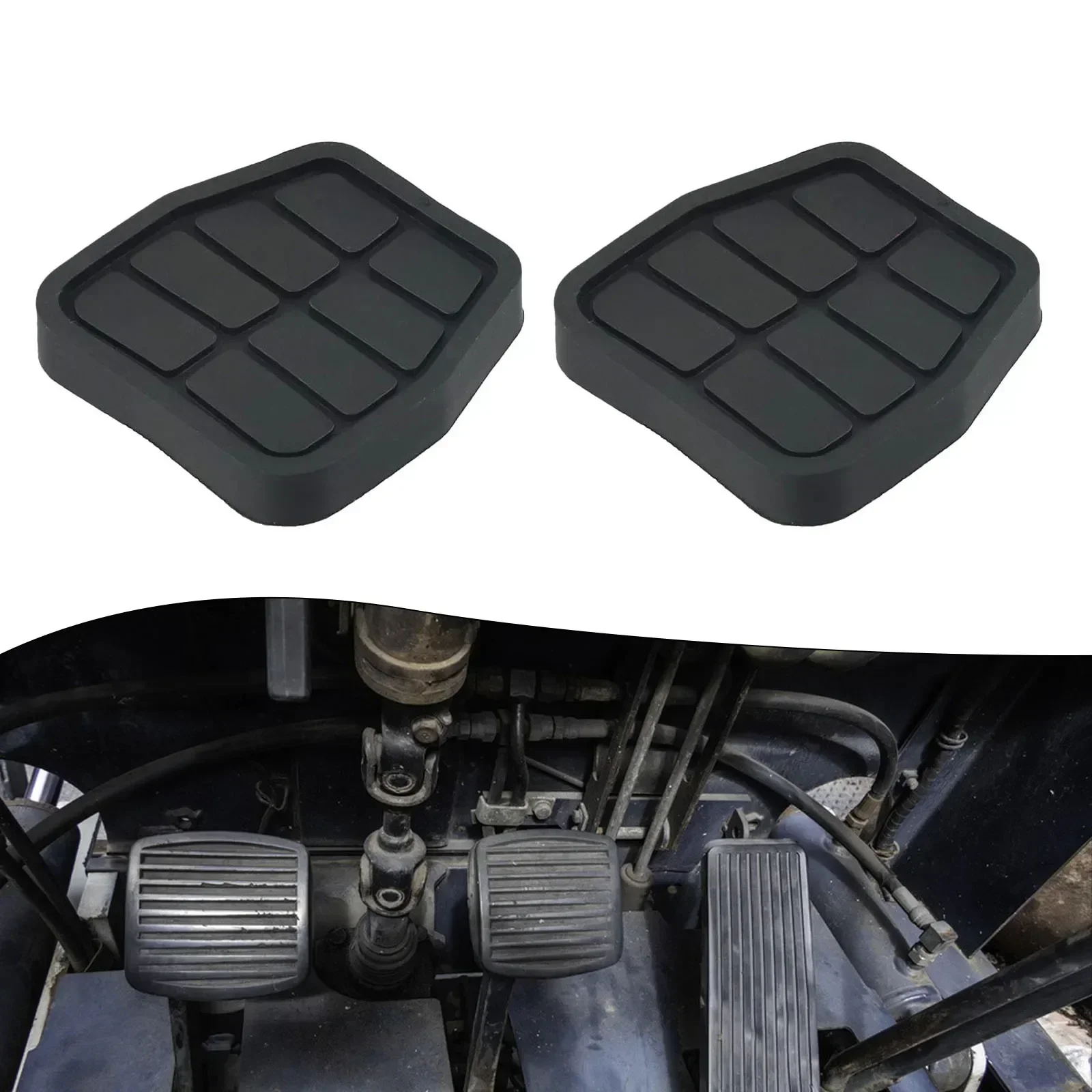 

Pedal Pad Cover Rubber 2x Pedal Pad Covers For GOLF / For MK2 1984 - 1991 Black Rubber For MK2 1984-1991 Secure Grip