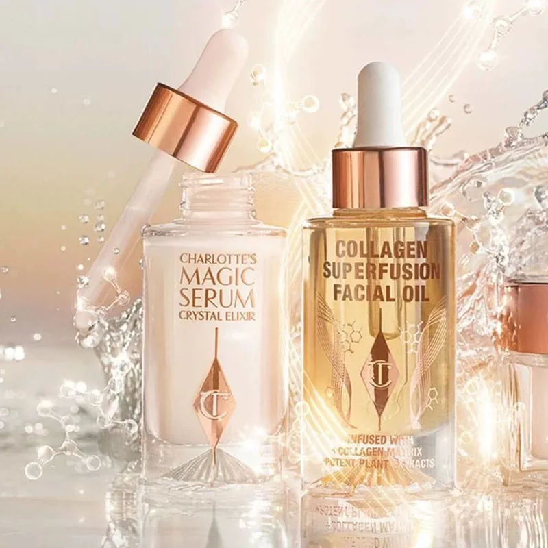 

Новая сыворотка-эссенция Charlotte Tilbury Magic Diamond Light Crystal Essence Collagen Superconducting для лица, увлажняющее масло для ухода за кожей
