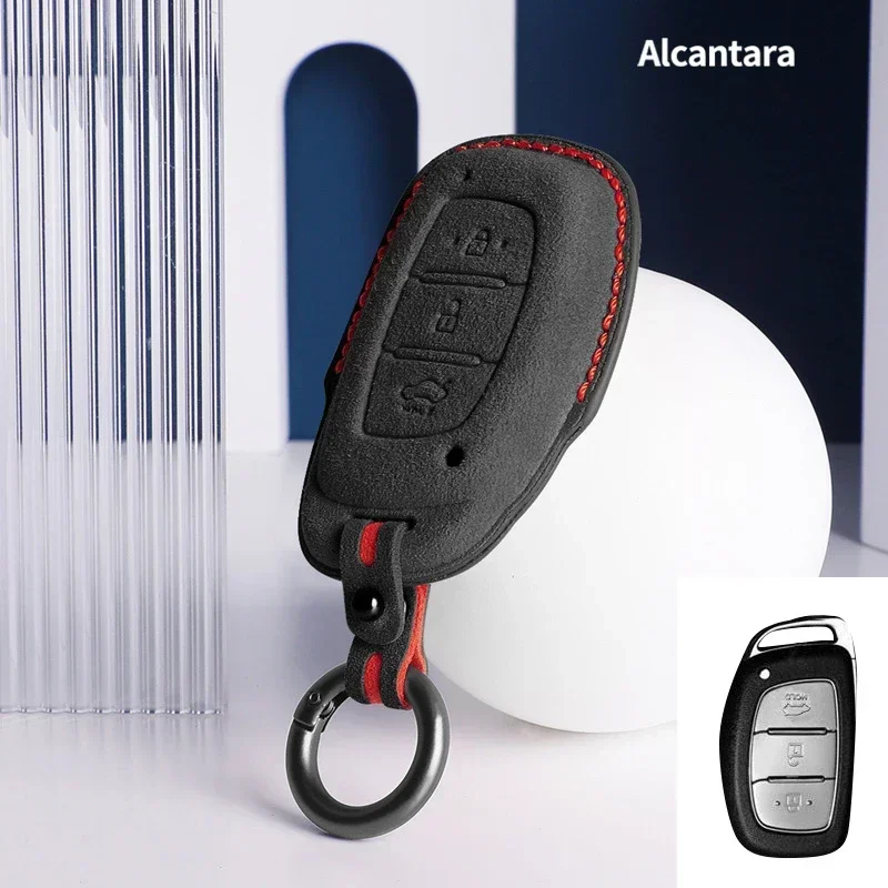 

Suede Car Key Case Cover Shell For Hyundai Tucson Sonata Fe Creta Ix25 Ix35 Ix45 I10 I20 30 40 Verna Solaris Mistra