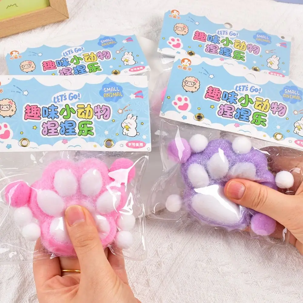 Super ขนาดใหญ่ตุ๊กตา Cat PAW Squeeze ของเล่นนวดซิลิโคนการ์ตูน Fidget ของเล่น 3D ช้า Rebound Cat PAW Pinch ของเล่นเด็กตุ๊กตา Tricky