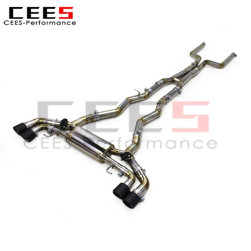 cees Catback Exhaust Muffler System for BMW M8 M850 M5 F91/F92/F93 4.4T 2019-2023 Four-door Saloon Titanium Valve Exhaust Pipes