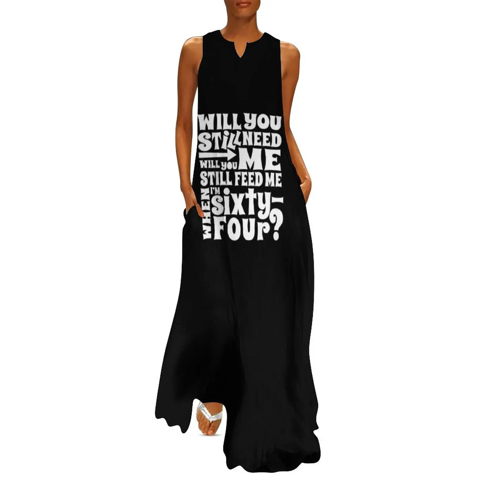 Will You Still Need Me Feed Me When I'm 64 Song Lyrics Long Dress dresses for womens Casual dresses Women's long dress