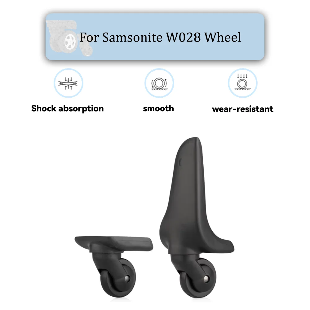 

For Samsonite W028 Universal Wheel Replacement Suitcase Rotating Smooth Silent Shock Absorbing Wheel Accessories Wheels Casters