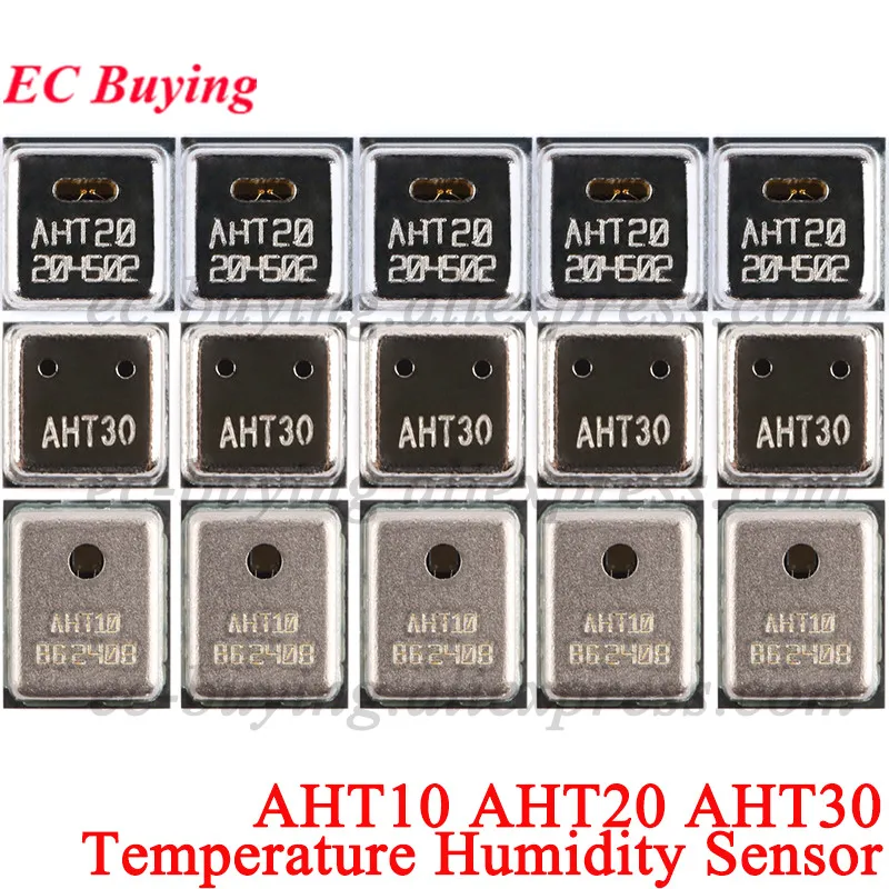 Módulo integrado do sensor de umidade da temperatura, sinal digital anti-interferência para arduino, I2C, AHT10, AHT20, AHT30, 1pc, 5pcs