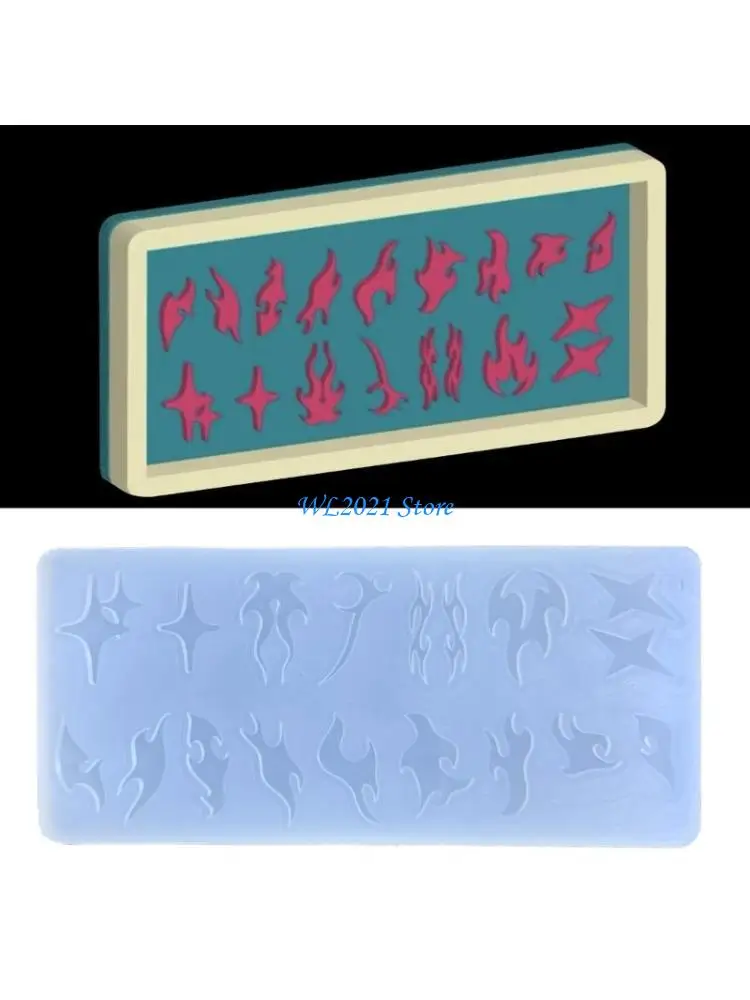 

G5GC Resin Art Mold Crystal Silicone Mold Epoxy Resin Keychain Pendant Mold