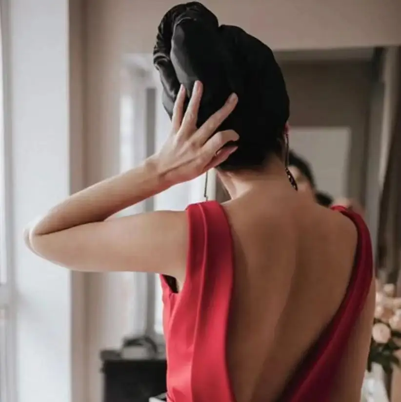 Microfiber Hair Towel Wrap for Women - Smooth Like Silk - Curly, Wavy, Straight Hair Girls - Plopping Essential - Anti-Frizz