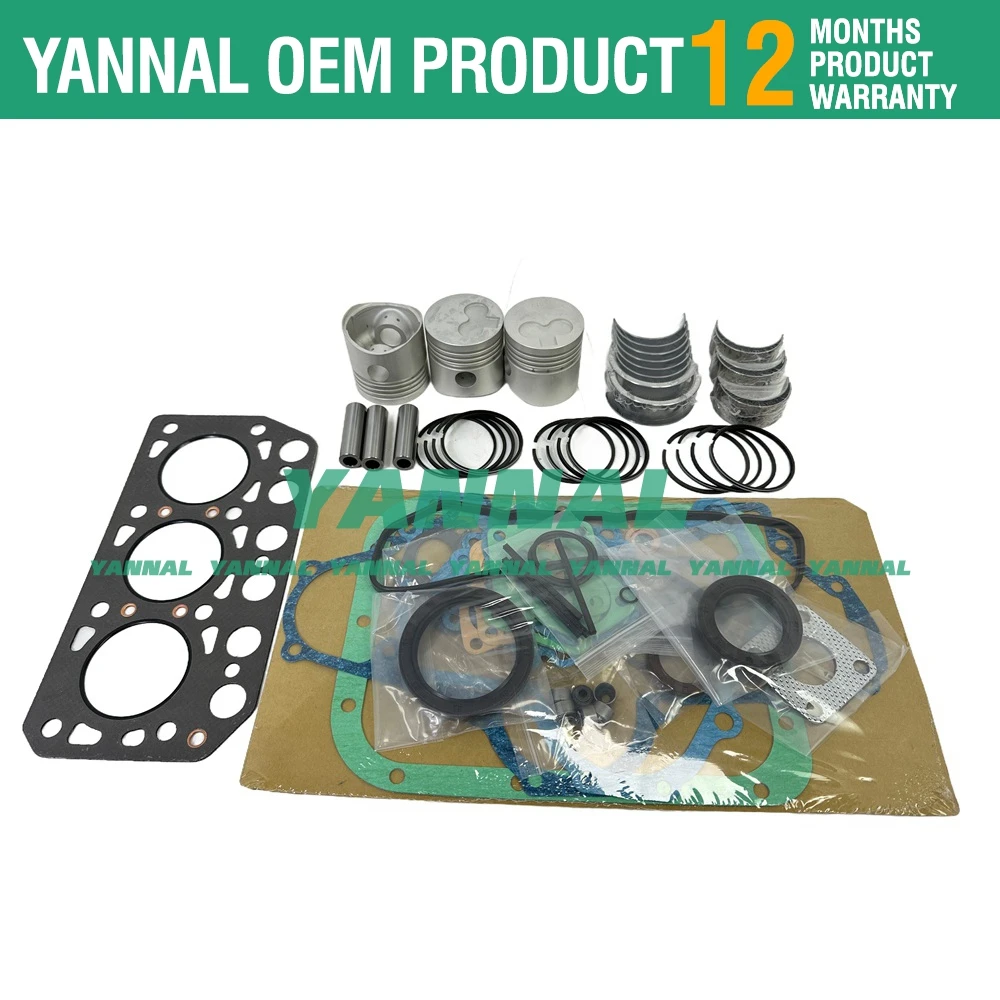 

Комплект для ремонта двигателя Mitsubishi K3B Nissan Excavator N120 N150