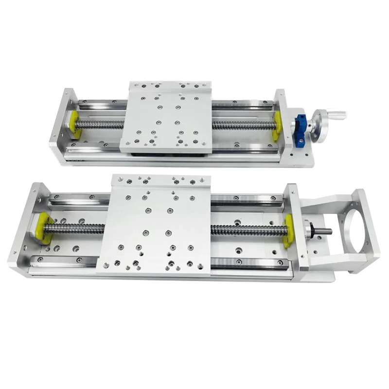 

YH155 high-load precision screw sliding table module double guide rail linear module hand-operated electric stepping table