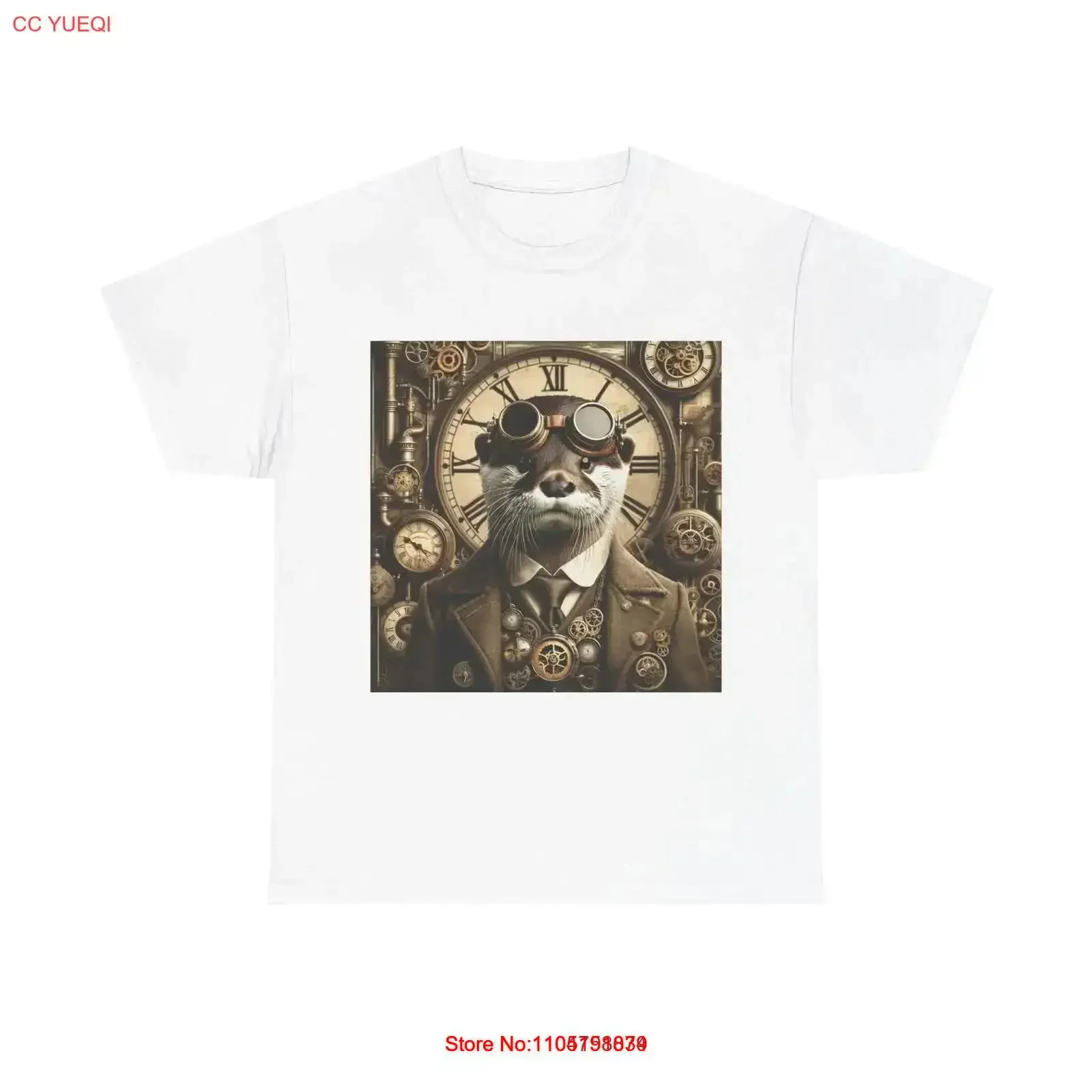 الكبار تي شيرت Steampunk قضاعة في نظارات التروس خمر غسلها امتدت أعلى للارتداء اليومي لينة تنوعا خمر قليلا #1