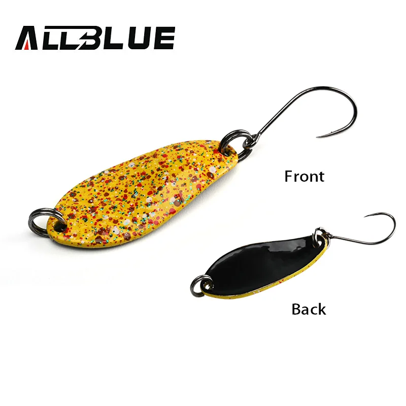 BLUX Angelköder, 3 g, Mini-Metalllöffel, Bereich Forelle, buntes Messing, Kupfer, Köder, Süßwasserstrahl, Tackle für Döbel, Barsch, Lachs
