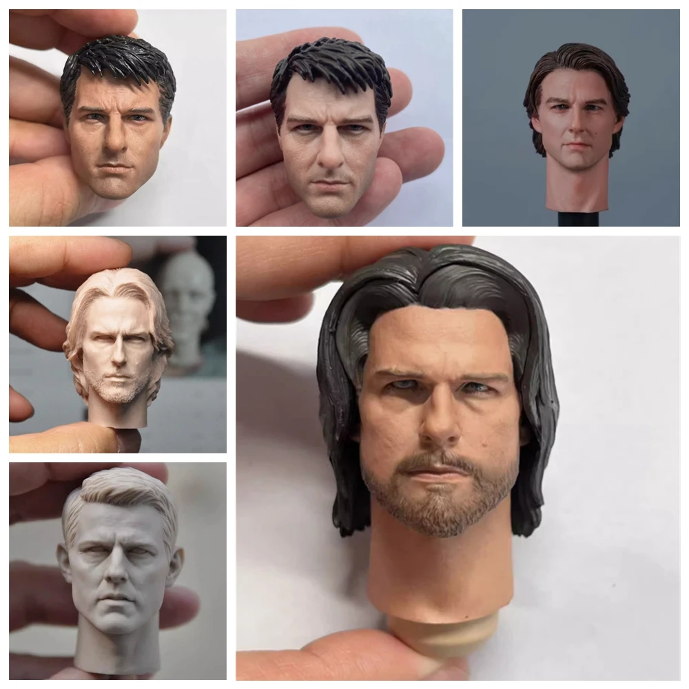 

1/6 Tom Cruise Head Sculpt Аниме Мужская голова Резьба по киноактере Модель подходит для 12-дюймовой солдатской фигурки тела куклы HObbies Toys