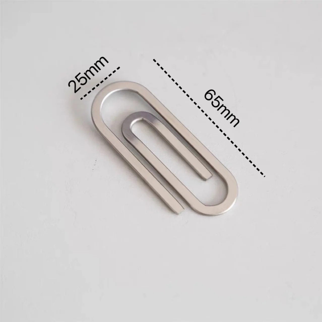 Money Clips Paper Clip Creative Stainless Steel Metal Large Paperclip Ticket Paper Clip Holder Folder Banknote Clip Silver image 6