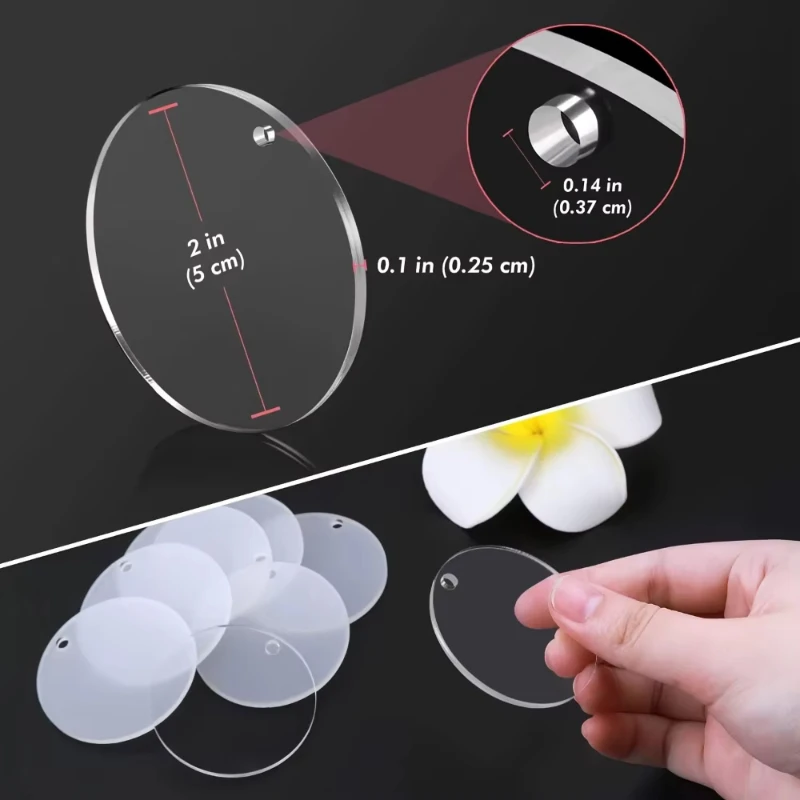 50 pçs acrílico transparente forma geométrica em branco gu placas conjunto para diy artesanato artesanal redondo coração quadrado retângulo hexágono