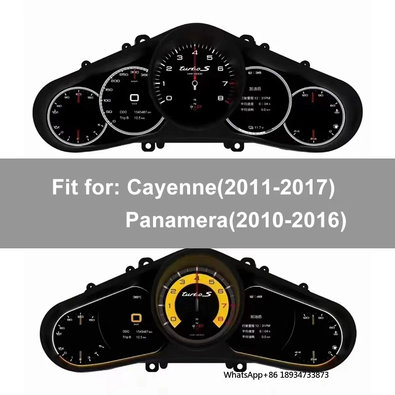 Velocímetro de instrumentos de panel de instrumentos de panel Digital LCD para Porsche Cayenne Panamera 2011-2017