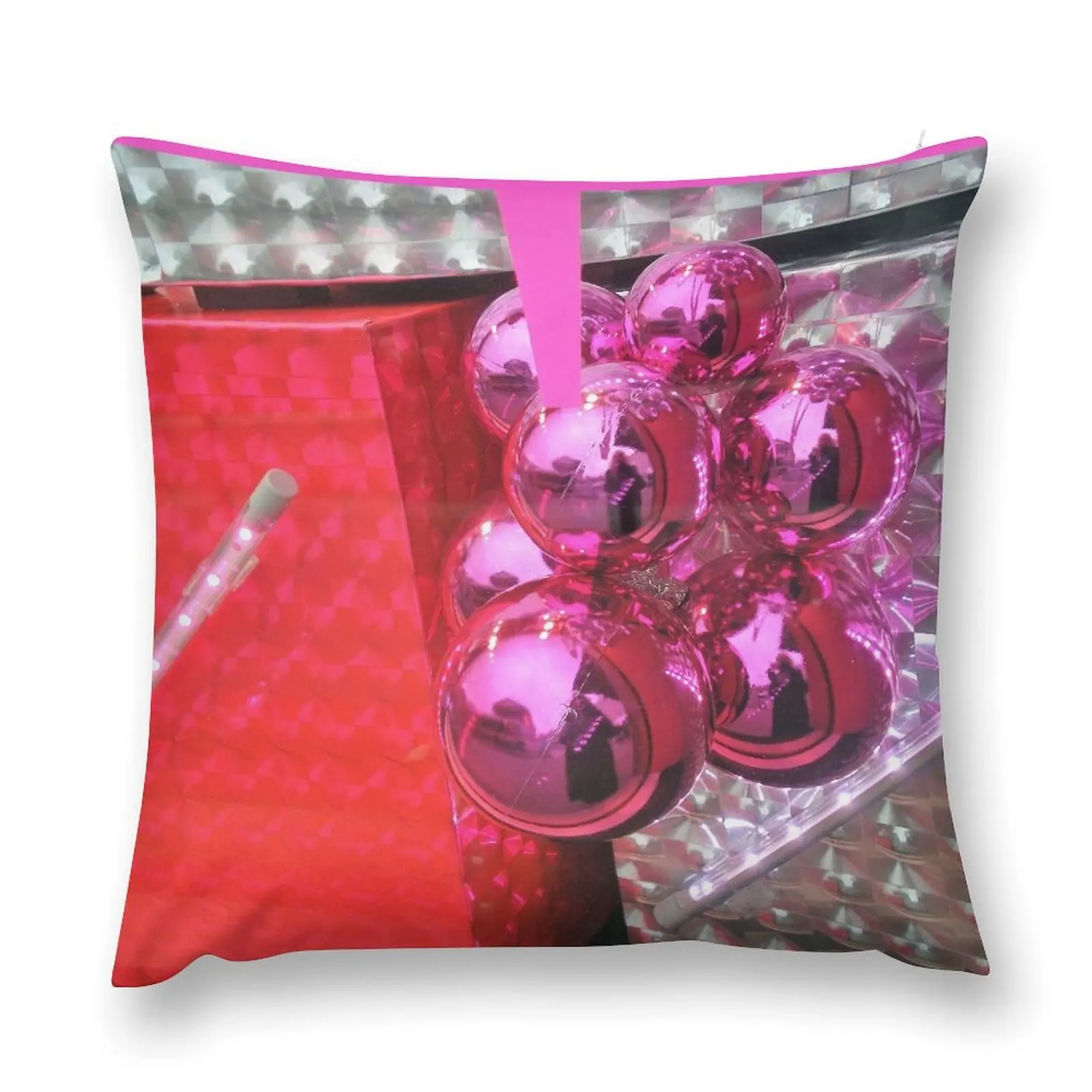 Paris Christmas Bulbs and Wrapping Throw Pillow Room decorating items Decorative Cushions For Luxury Sofa pillow