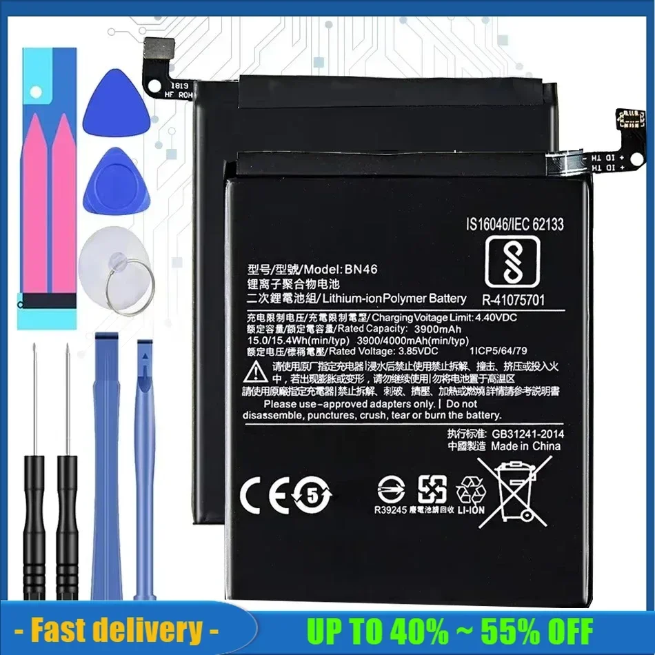 BN30 BN31 BM47 BM3E Battery For Xiaomi (mi/Redmi) 3 3S 4 4C 4i 4S 4X 4A Pro Prime 5 Plus 5C 5S 5A 5X 6 6X 6A 7 8 Lite 9 SE 9T