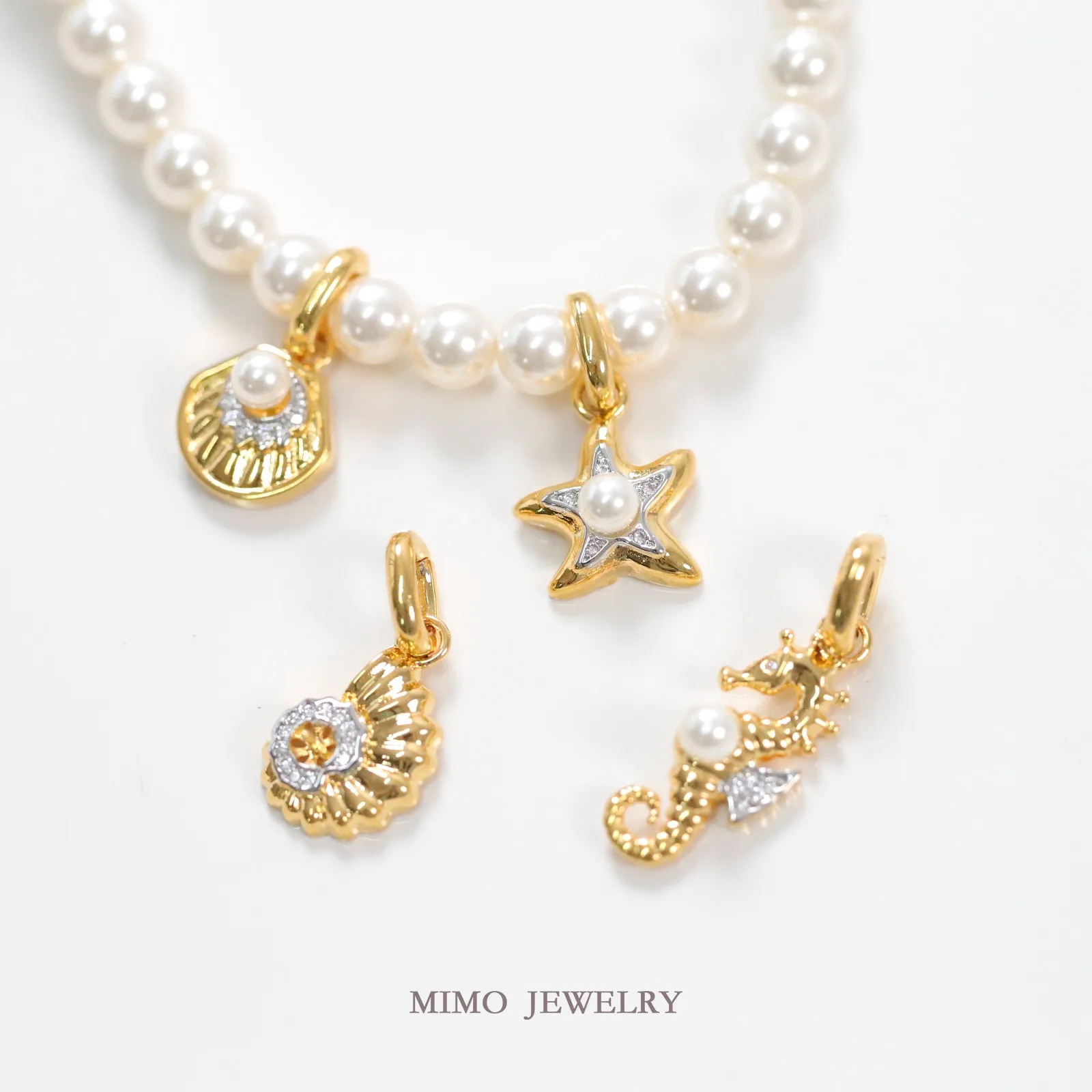 

Ocean Wind Exquisite Two Tone Universal Hanging Suspension Buckle Charms Pendant Supplies DIY Hand Brass Gold Plated Accessories