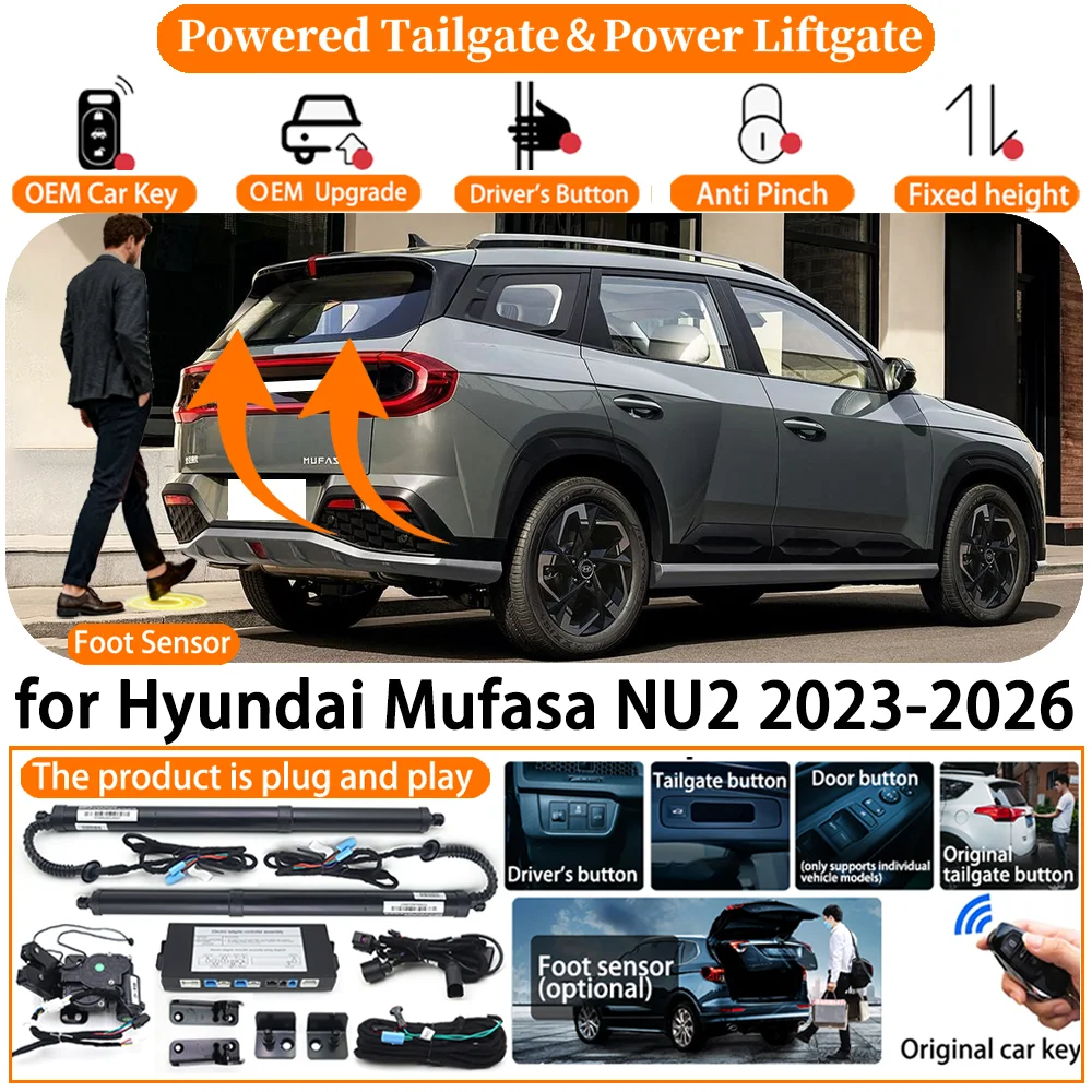 

ZhuCamX Car OEM Smart Powered Tailgate system for Hyundai Mufasa NU2 2023 2024 2025 2026 Automatic Electric Power Tailgate kit