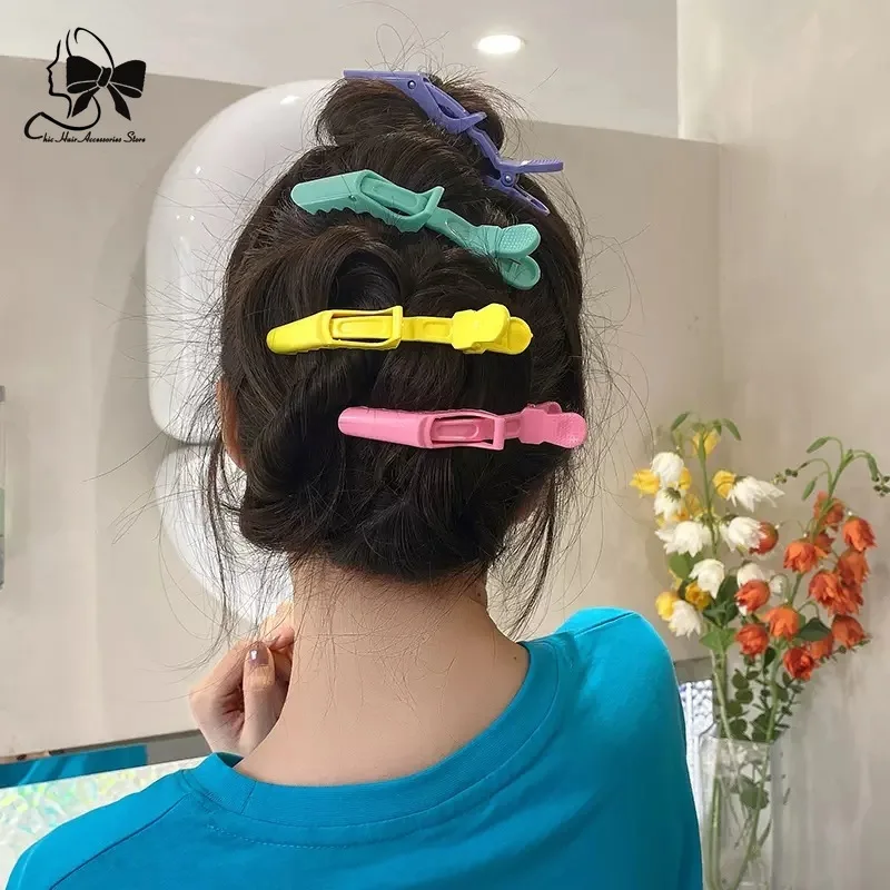 Simple Fashion Hairdresser Hairpin Fringe Duckbill Alligator Hairpin Side Positioning Clip Hair Clip  Makeup Artists Hair Clips