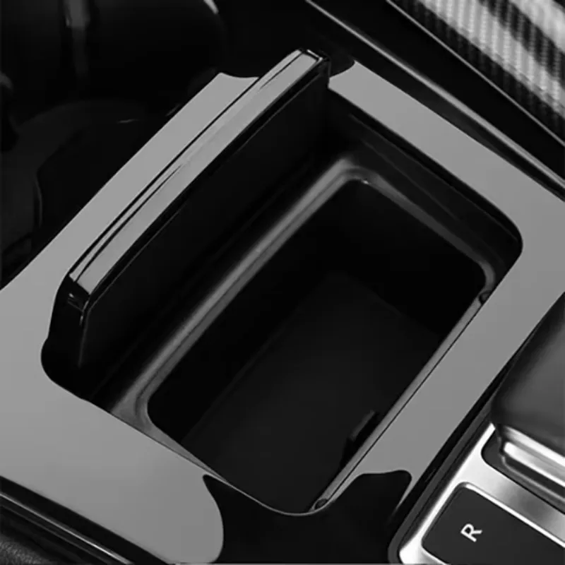 A4 A5 B9 2017-2024 ABS Center Console Gear Panel Storage Box Lid Car Interior Replacement Modification Accessories view 3